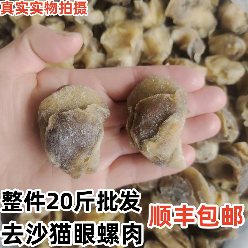 新鲜冷冻猫眼螺肉玉螺肉吐沙香螺肉捞汁麻辣自助火锅食材海鲜批发