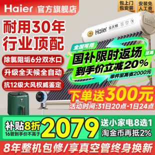 政府补贴20% 海尔太阳能热水器电加热一体家用真空管集热器