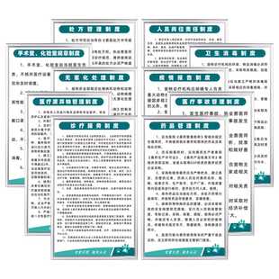 宠物医院诊所制度牌全套上墙标识牌墙贴一套兽药兽医规章制度岗位管理职责处方管理动物疫情报告制度警示标志