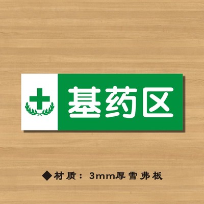 基药区非基药区药店分类牌药品分类标签药房标识YP086