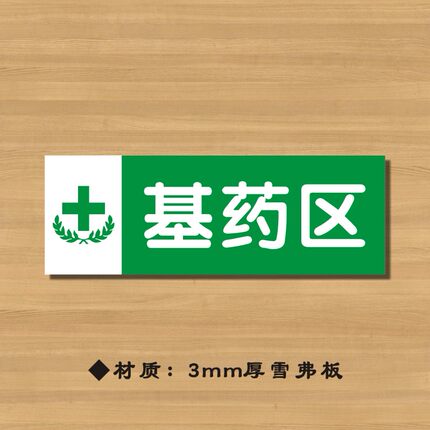 基药区非基药区药店分类牌药品分类标签药房标识YP086