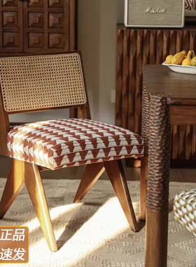 柿子原生活精灵椅单椅实木单人椅客厅餐厅法式田园中式复古式餐椅