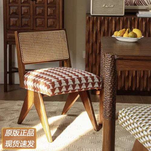 柿子生活精灵椅实木餐厅法式复古