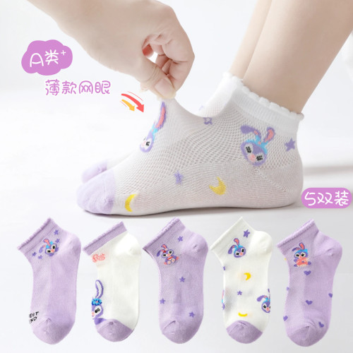 卡通船袜春夏季薄款女童袜子