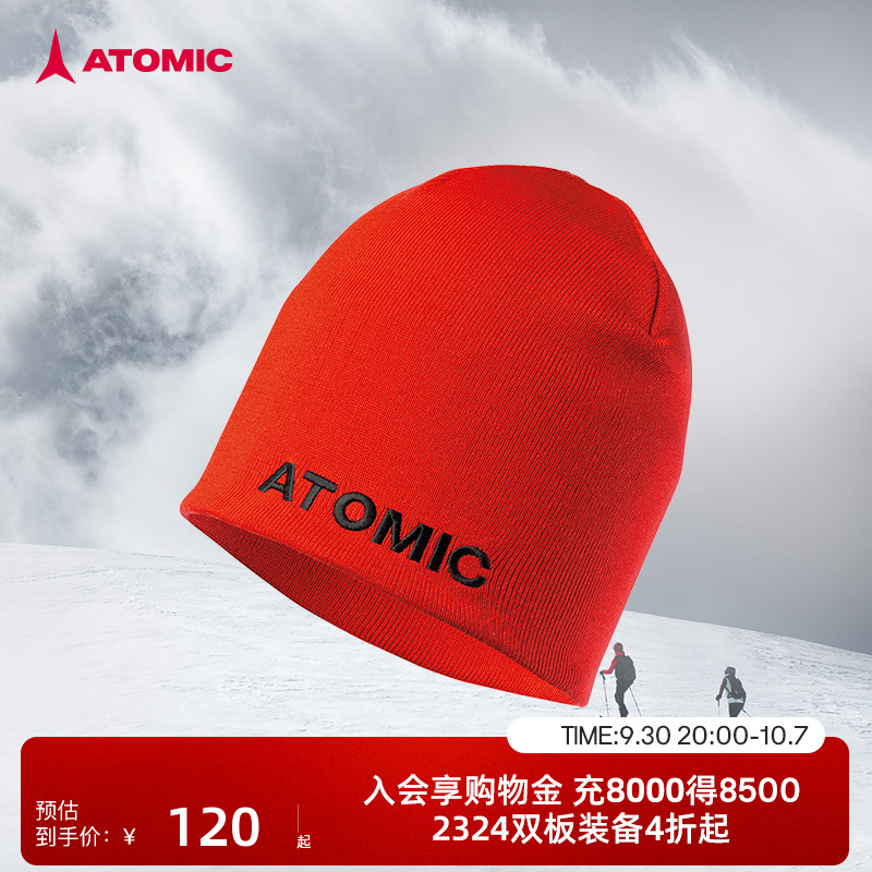 ATOMIC户外运动帽子防风无檐帽