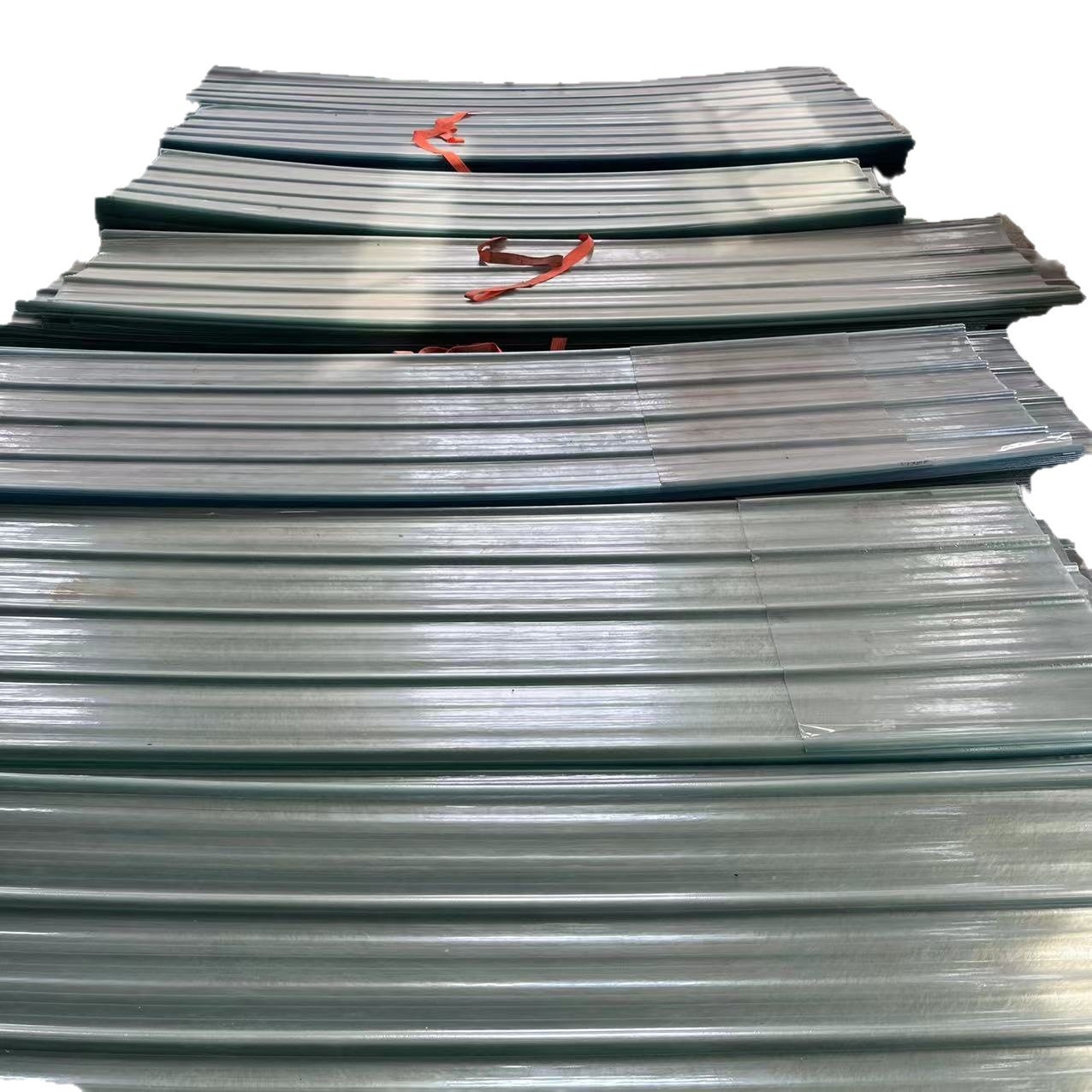 frp玻璃钢采光瓦屋顶雨棚挡雨采光耐力板透明挡风隔热阳光板