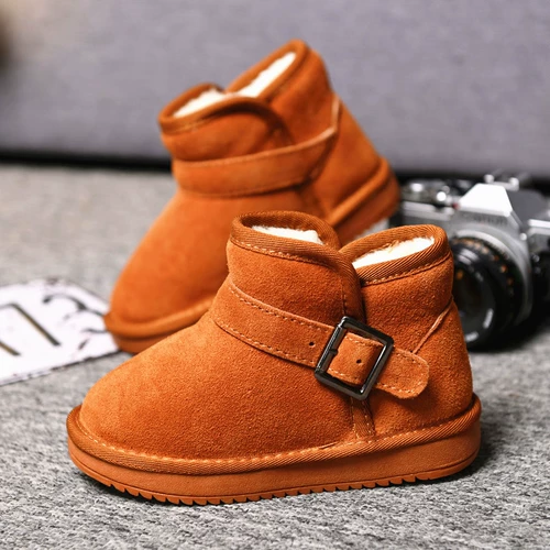 Зимние детские туфли для мальчиков, короткие сапоги, утепленные нескользящие ботинки, коллекция 2022, подходит для подростков