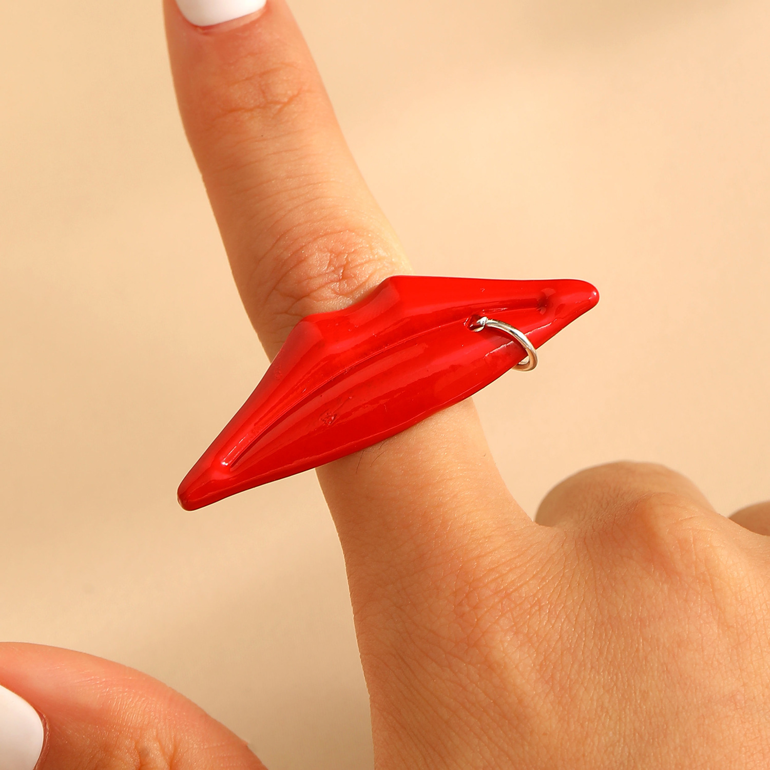 欧美跨境TEMU爆款复古风个性红色