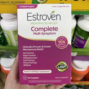 美国代购estroven更年期综合调理雌激素大豆异黄酮营养素 84粒