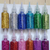 金葱粉闪光粉亮片diy多色金粉幼儿园手工制作材料圣诞闪光粉瓶装