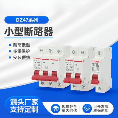 DZ47白壳空气开关1P2P家用32a63a