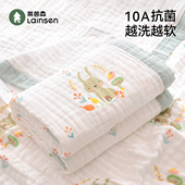 婴儿浴巾新生超软全棉纱布6层纯棉a类宝宝大尺寸儿童洗澡专用裹巾