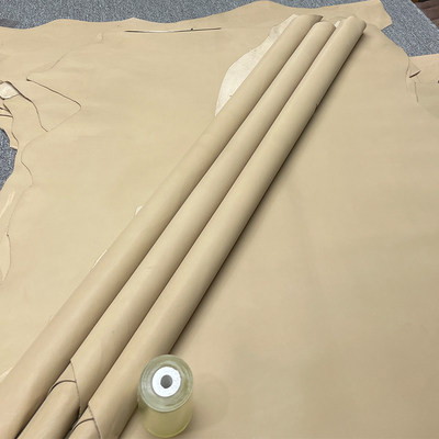 意大利incas胎牛皮头层牛皮真皮包包内里手工diy皮具杏色H034