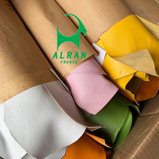 M7恋爱粉 法国进口ALRAN SULLY山羊皮法羊手工皮料 植鞣皮