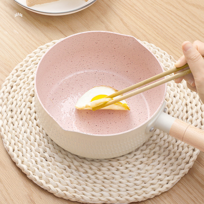 雪平锅小奶锅不沾锅婴儿辅食锅煎煮一体泡面 面锅小锅奶锅瓦斯炉
