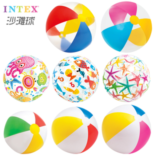 INTEX充气沙滩球儿童玩具球成人水上泳池手球小宝宝水球戏水玩具
