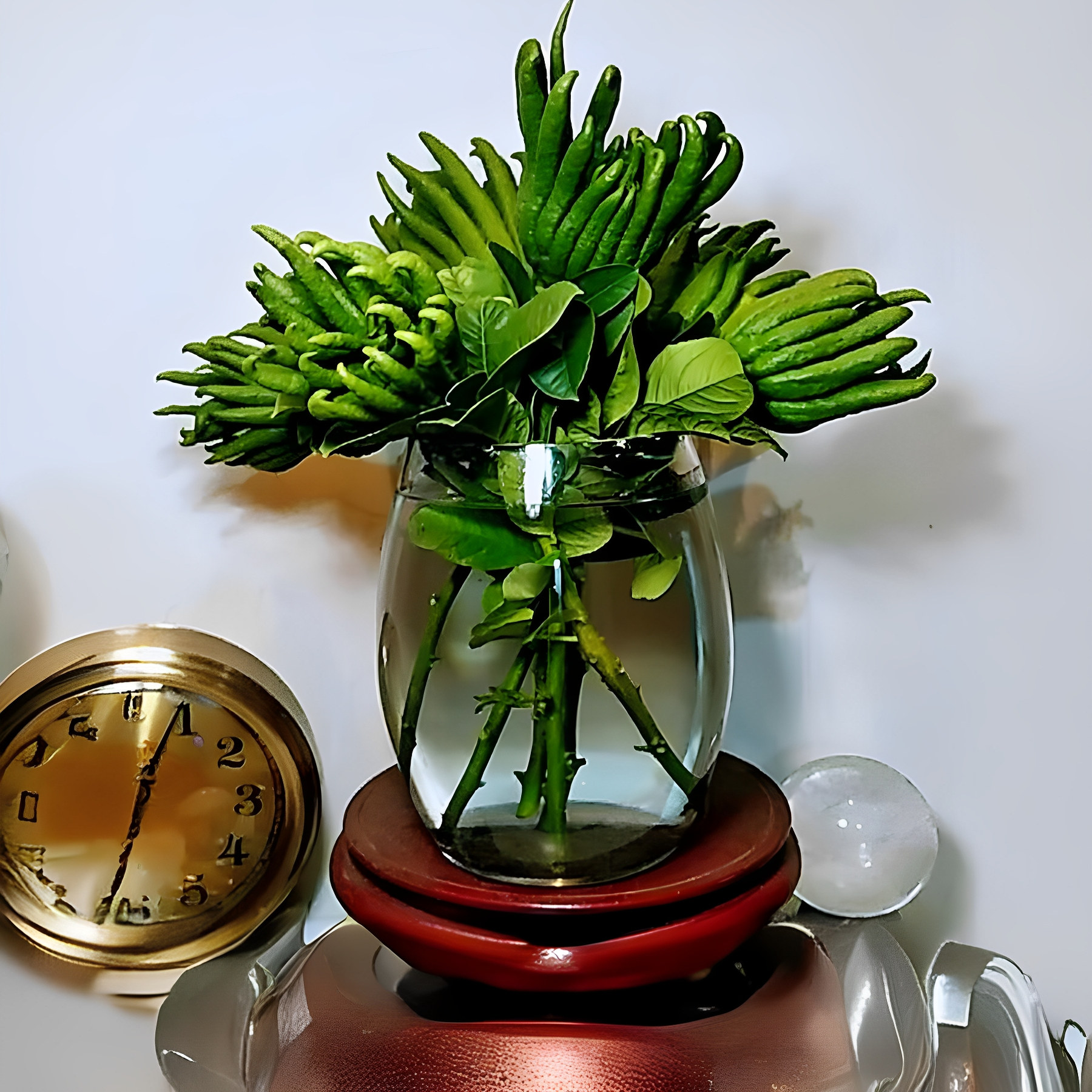 现摘正宗金华佛手新鲜佛手果佛手柑带枝水养水培佛手瓜观赏清供