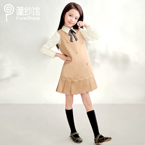 女童2025新款背心裙女孩