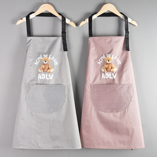 防水防油围裙女家用厨房2021新款 专用 网红洋气工作服男士 围腰时尚