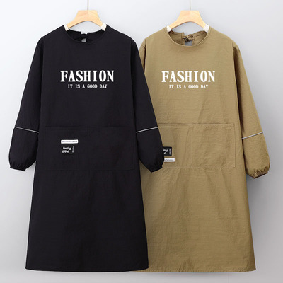 加长加大过膝防脏围裙上班专用