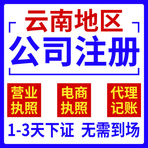 昆明公司注册文山普洱版纳大理保山个体户记账注销营业执照代办理