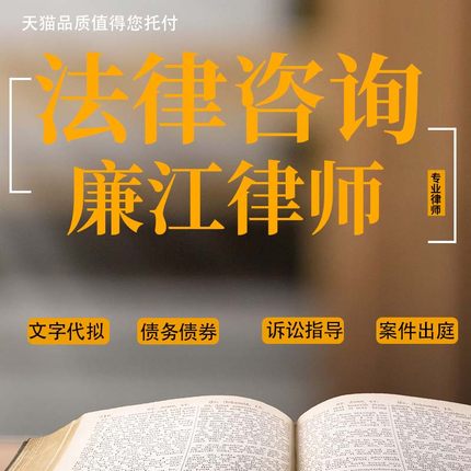 法律咨询廉江律师经济债务纠纷起诉状合同代写协议书律师函