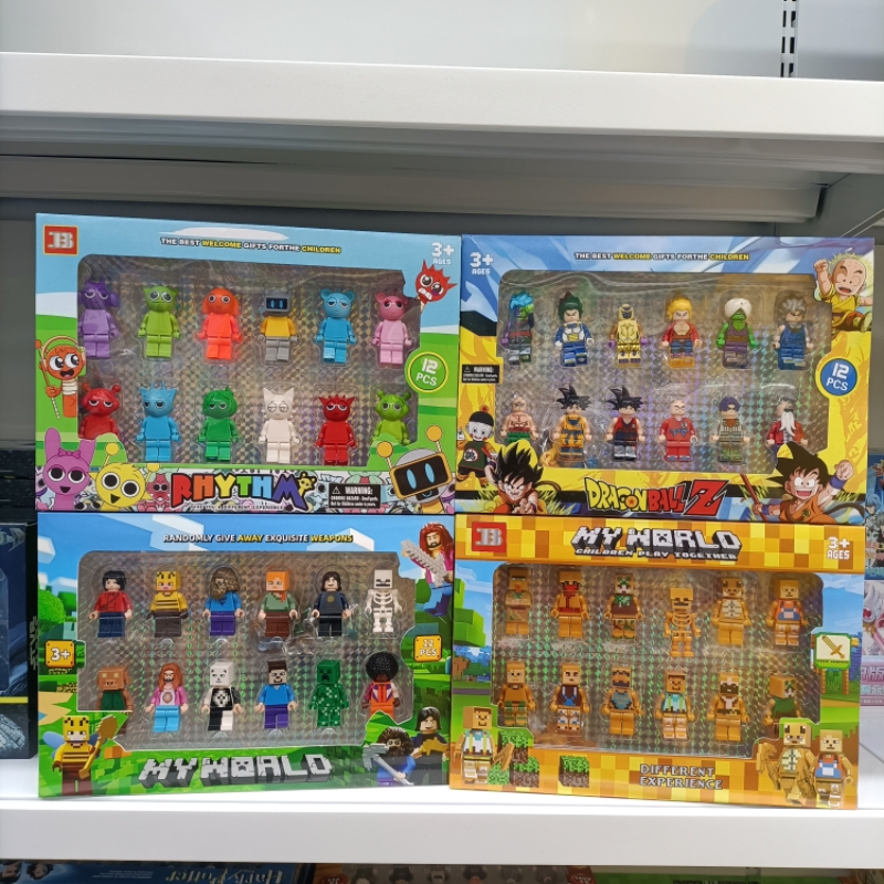 拼装儿童益智玩具火影忍者世界磁力方块人仔武器场景积木公仔礼物