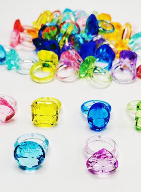 宝石戒指儿童新款公主风