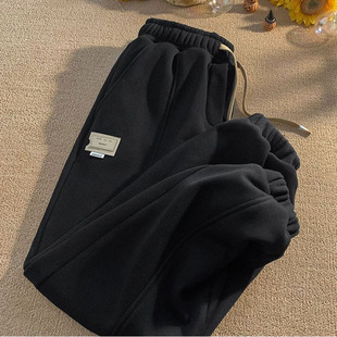 休闲运动卫裤 300斤哈伦裤 美式 子女宽松显瘦束脚灯笼裤 胖mm大码