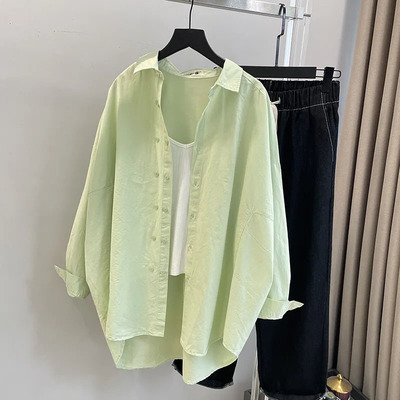 特大码300斤长袖防晒衬衫