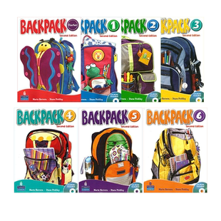 【清仓特价处理】培生朗文Backpack 小背包系列教材starter123456级别 书+练习册入门零基础少儿英语正版原版现货 BP美语课程