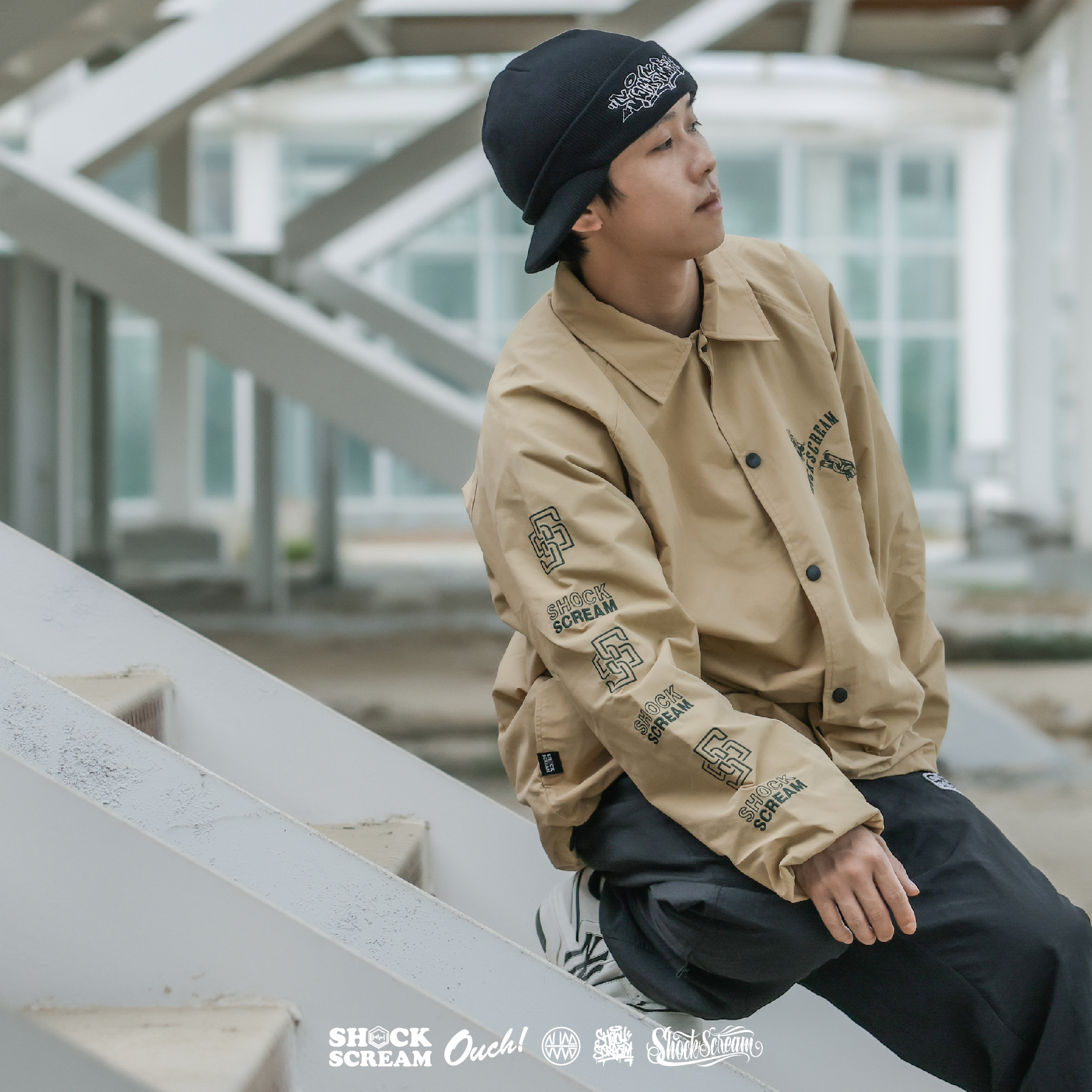 shockscream春秋教练夹克防风厚