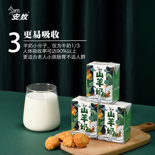 安牧山羊奶新款高品质羊奶儿童成人早餐羊奶200ml/盒