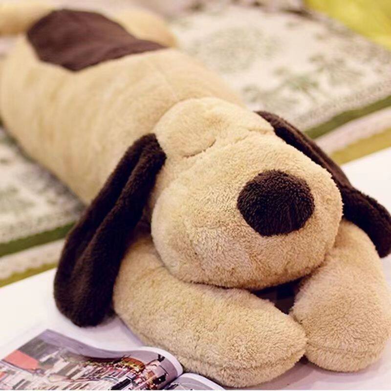 可爱趴狗娃娃毛绒玩具女生狗狗睡觉布娃娃公仔玩偶床上长条拆洗