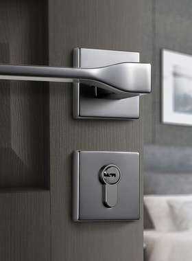 名门静音门锁室内卧室静音房门锁化妆室实木门把手家用通用型锁具