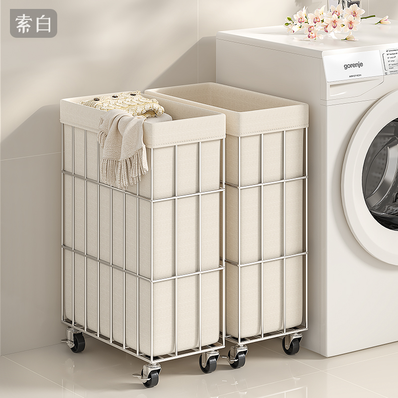 脏衣篓家用放脏衣服收纳筐高颜值大容量洗衣篮子脏衣篮带轮脏衣桶