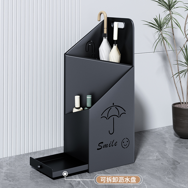 雨伞收纳架家用门口雨伞桶酒店大堂入户门雨伞置物架可沥水放伞架