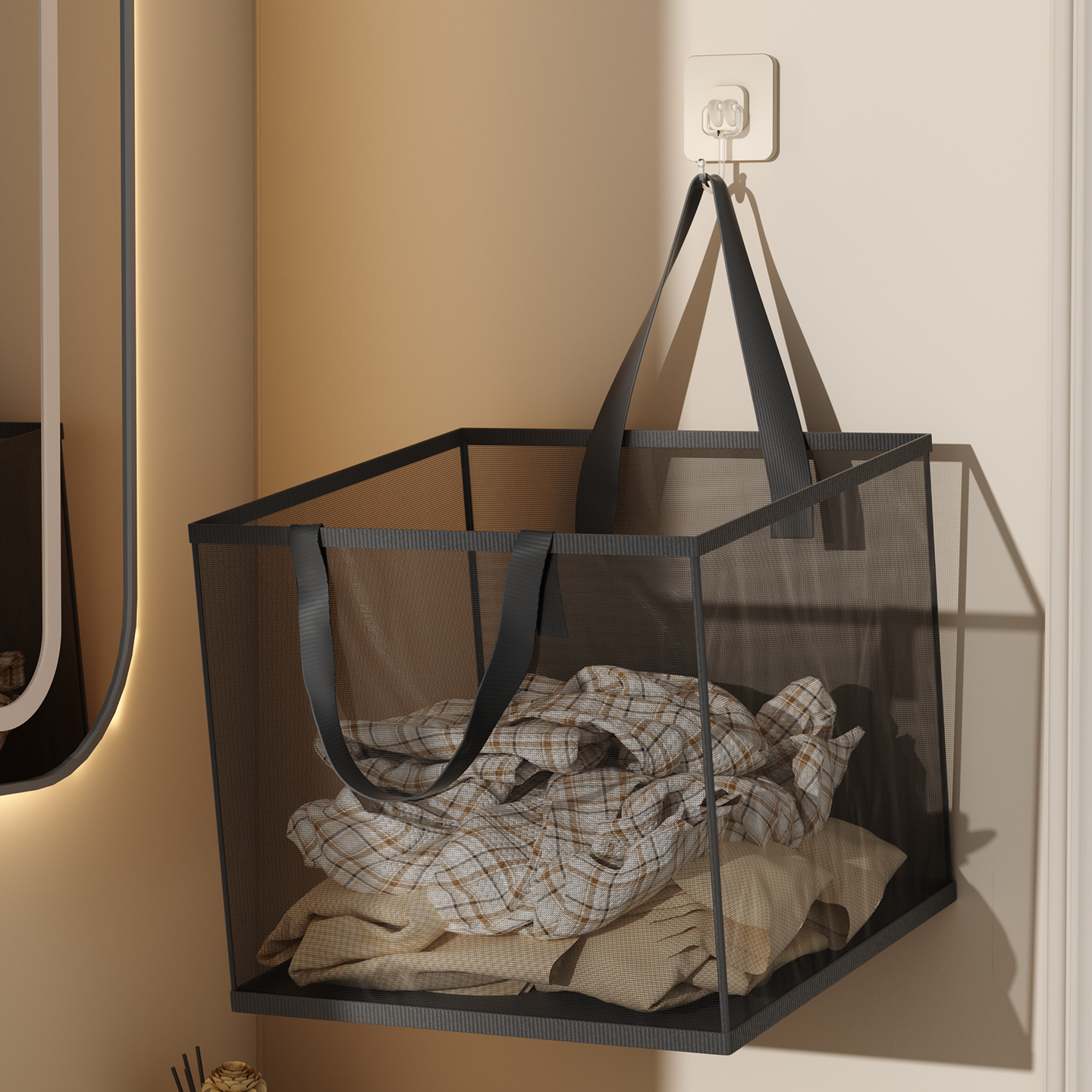 可折叠壁挂脏衣篓家用脏衣篮