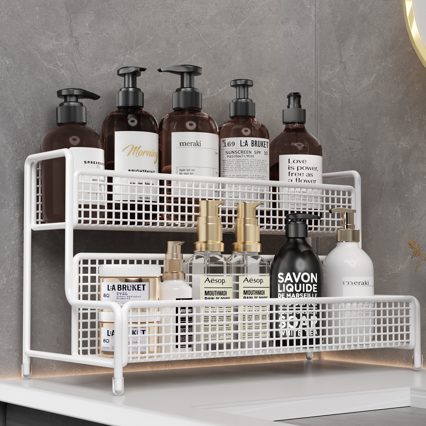 洗漱台置物架化妆品收纳架