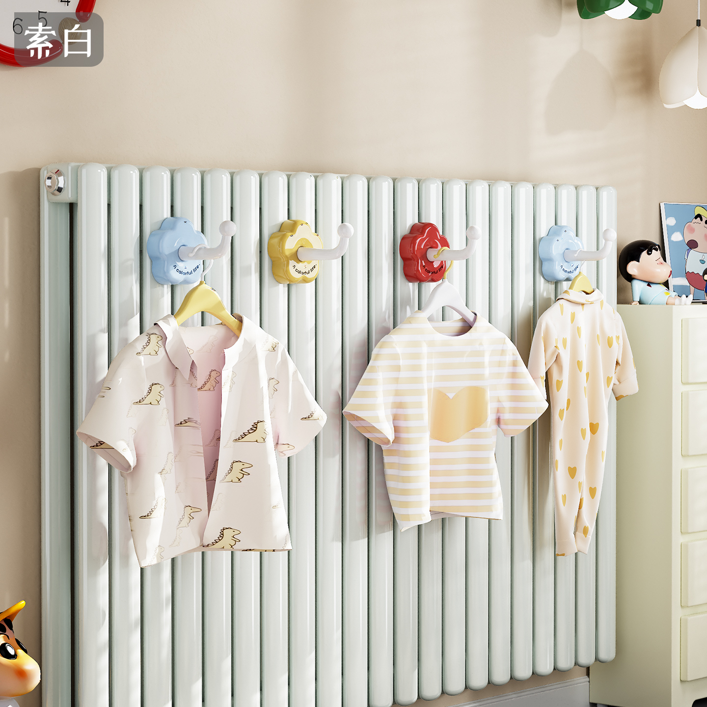 多巴胺暖气片挂钩晾衣架置物架家用暖气管专用挂晒烘干凉衣架神器