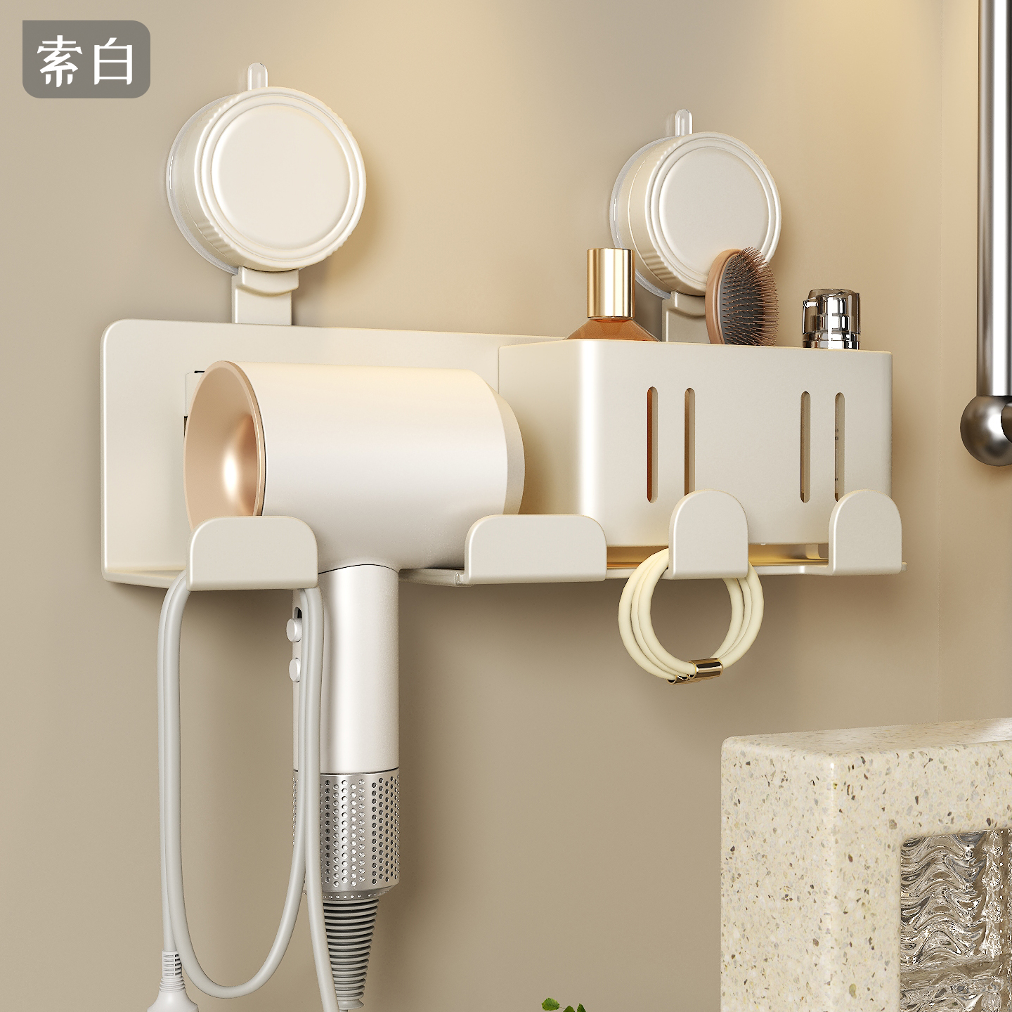 这款吸盘吹风机架超级好用！！！