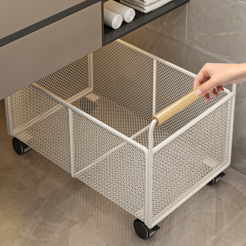 柜下浴室落地置物架卫生间转角收纳架洗手间洗漱台下可移动收纳筐