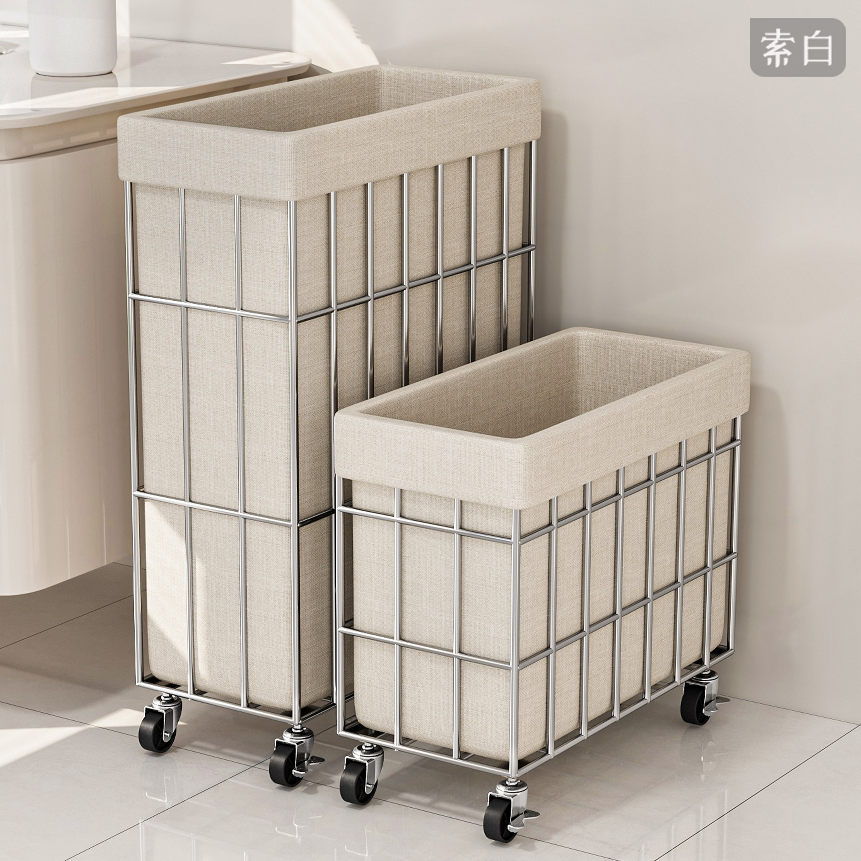 脏衣篓脏衣服收纳筐脏衣篮洗衣篮带轮家用浴室大容量放衣物污衣桶