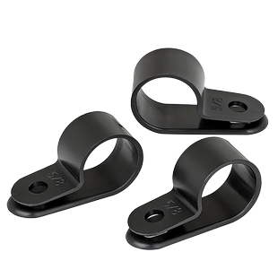 尼龙R型理线夹电线卡子加厚塑料电缆压线固定纽配线固定夹U型线扣