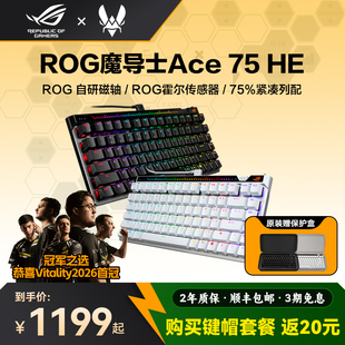 ROG魔导士Ace75HE磁轴键盘75配列低延迟8K回报率小蜜蜂战队
