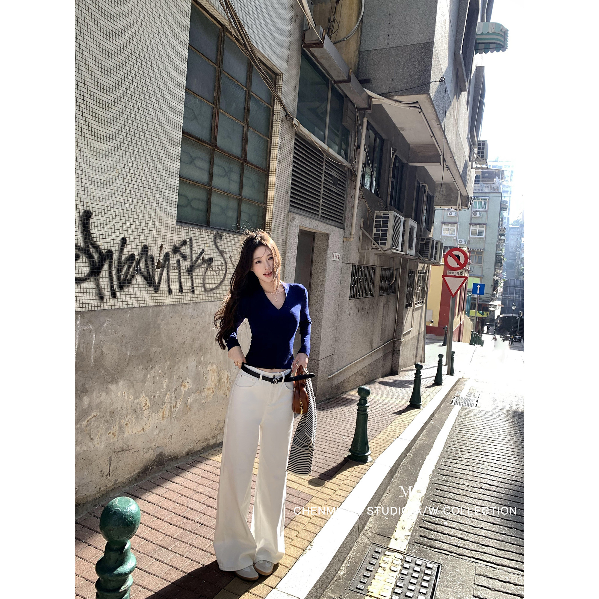 辰米范【现货7折】宽松直筒牛仔裤女气质显瘦休闲阔腿拖地长裤,女装/女士精品,休闲裤,淘宝优惠券,粉丝福利购,淘宝优惠卷