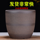 宜兴粗陶紫砂花盆简约大号阳台室外种菜盆特价 陶瓷兰花盆 清仓 包邮