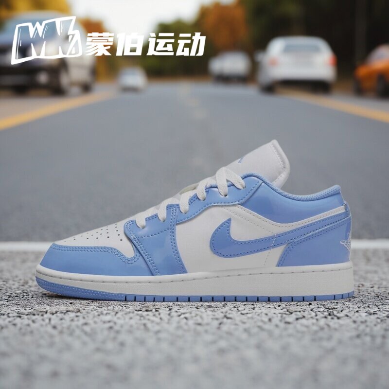 AIR JORDAN 1 AJ1 白蓝 女款低帮复古篮球鞋 FZ3929-114
