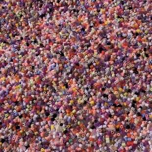 一斤拼豆2.6混色拼豆mard大包装同厂黄豆豆包拼豆mm补充diy