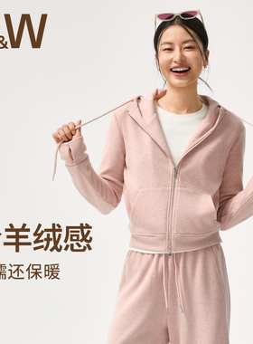 SW速惟运动外套女秋冬连帽休闲卫衣开衫户外跑步长袖上衣2025新款